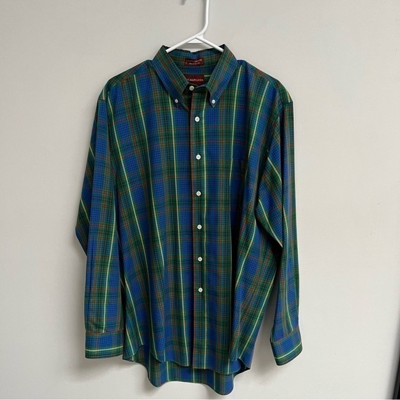 Ralph Lauren Green Check Button Down Preppy Shirt‌‌‌ - Picture 1 of 3